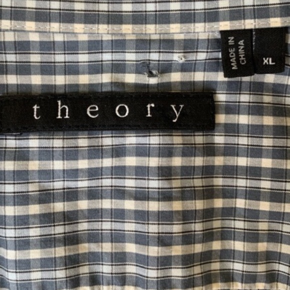 THEORY - BEAUTIFUL MEN’S CHECKED SHIRT - XL - Picture 6 of 7